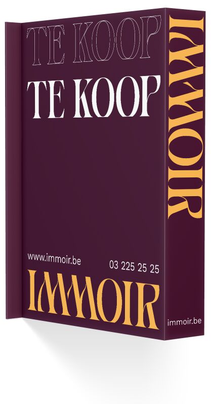 Een te-koopbord van Immoir